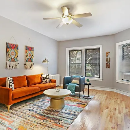 Ferienwohnung Cozy Modern 1Br Apt, 10-Min Walk To Wrigley Field - Stratford 1E 3E Rep